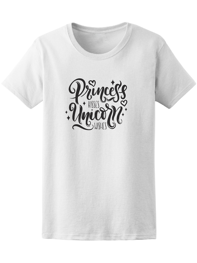 Foto 2 pulgar | Playera Smartprintsink para Mujer - Besos De Princesa Y Sueños De Unicornio