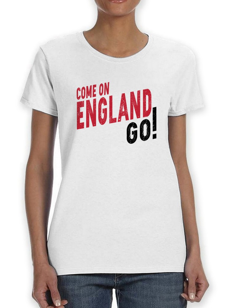 Playera Smartprintsink color Blanco para Mujer - Vamos Inglaterra, Vamos!