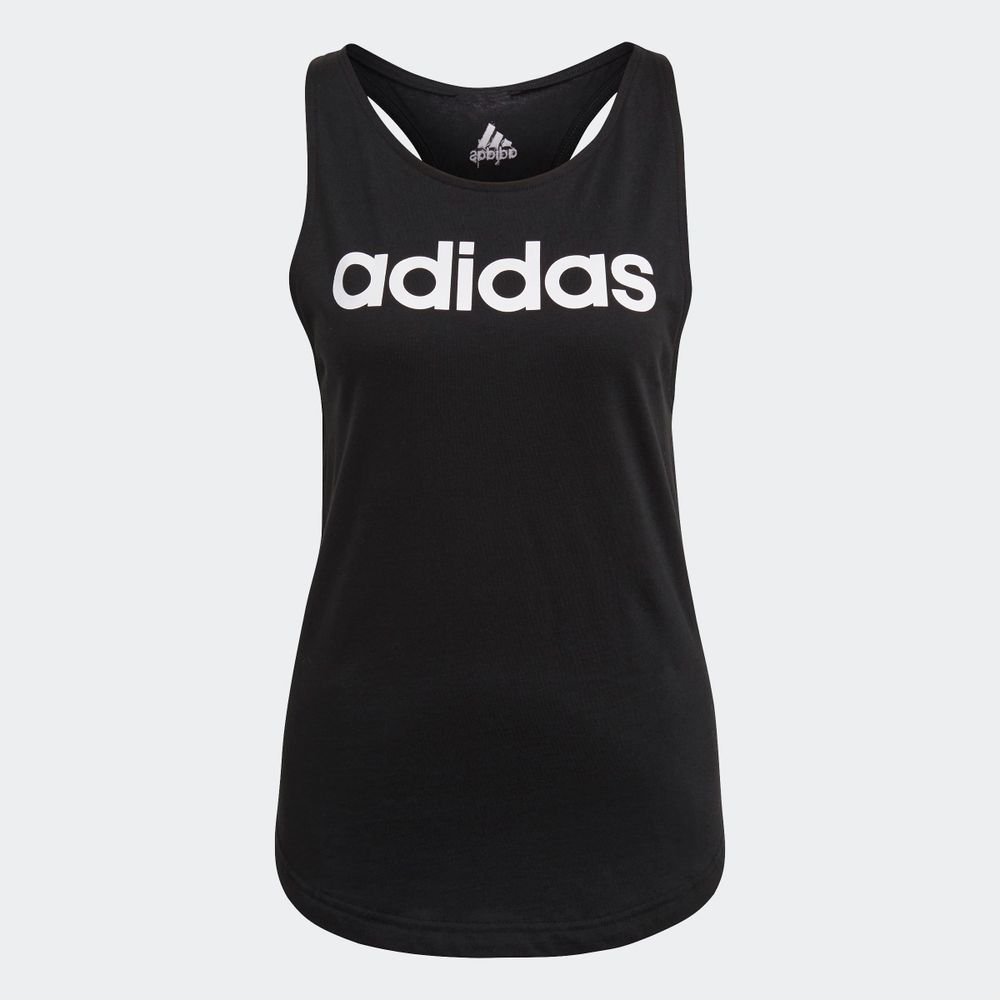 Foto 2 | Playera Adidas Essentials Negra para Mujer