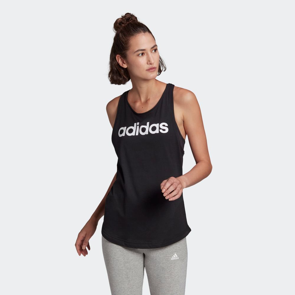 Foto 3 | Playera Adidas Essentials Negra para Mujer