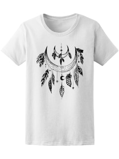 Foto 1 | Playera Smartprintsink para Mujer Diseño Candelabro de Luna don Plumas