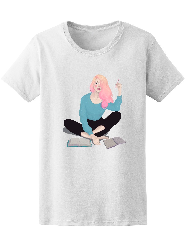 Foto 2 pulgar | Playera Smartprintsink para Mujer Acuarelas