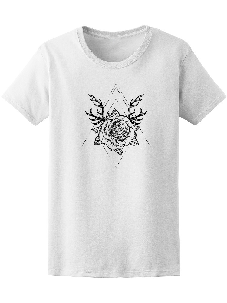 Foto 2 pulgar | Playera Smartprintsink para Mujer Diseño Triángulos con Flores