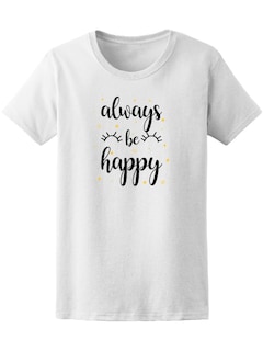 Foto 1 | Playera Smartprintsink para Mujer Diseño Siempre Se Feliz