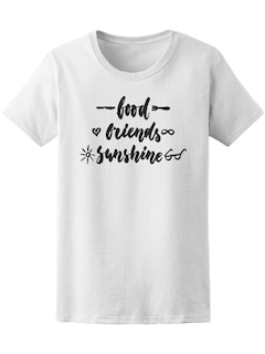 Foto 1 | Playera Smartprintsink Mujer Comida, Amigos Y Luz Del Sol