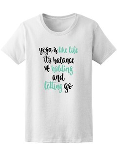 Foto 1 | Playera Smartprintsink Mujer El Yoga Es Como La Vida, Una Mezcla Entre Tener y Dejar Ir