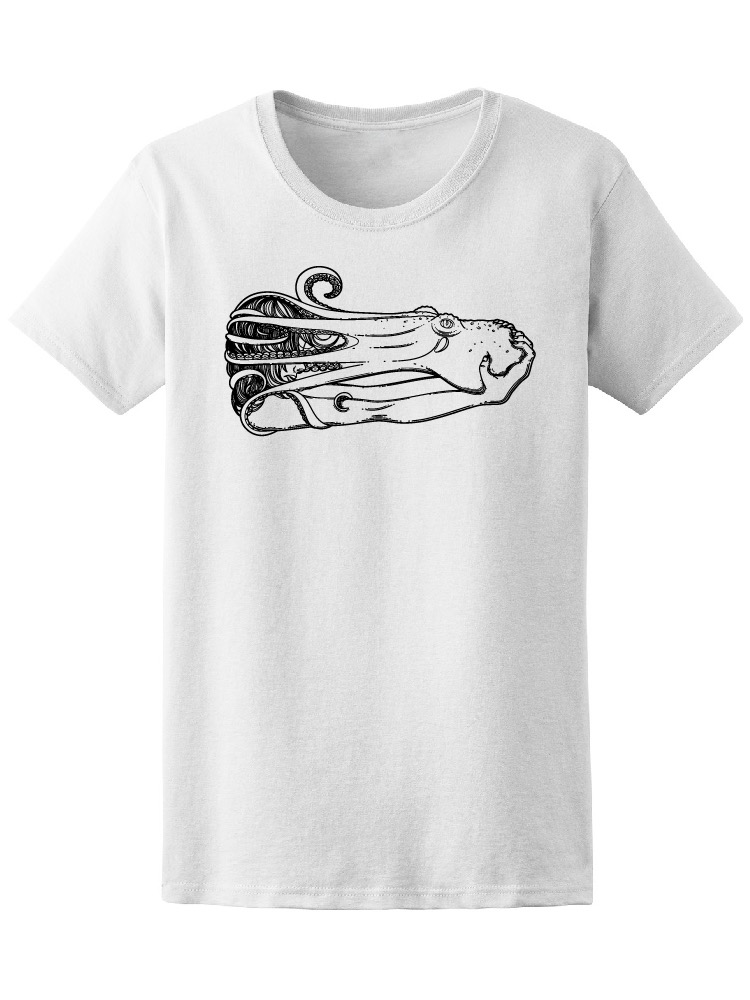 Foto 2 pulgar | Playera Smartprintsink Mujer Mujer Con Pulpo En Su Cabeza