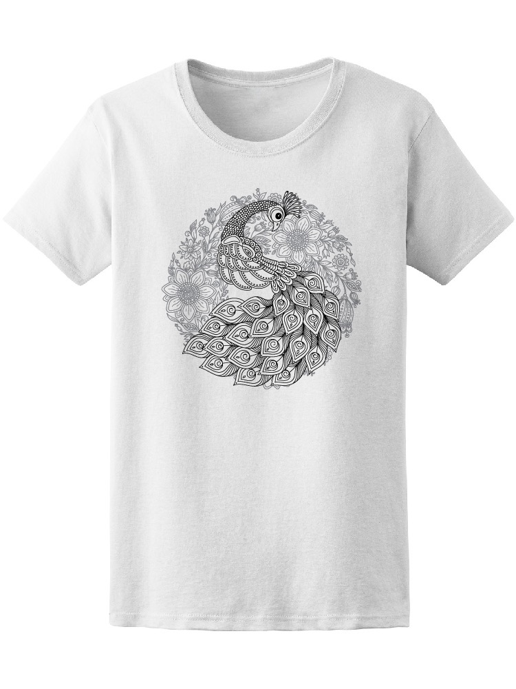 Foto 2 pulgar | Playera Smartprintsink Mujer Mándala con Pavorreal