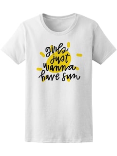 Foto 1 | Playera Smartprintsink Mujer Las Chicas Solo Quieren Broncearse