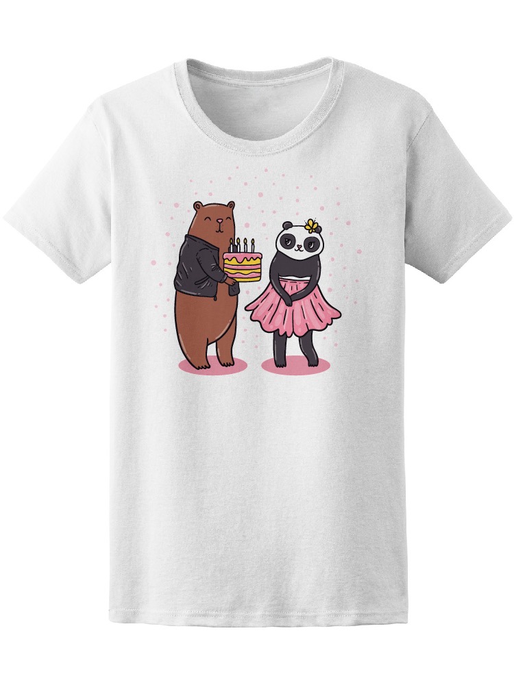 Foto 2 pulgar | Playera Smartprintsink para Mujer Oso Pardo con Osa Panda