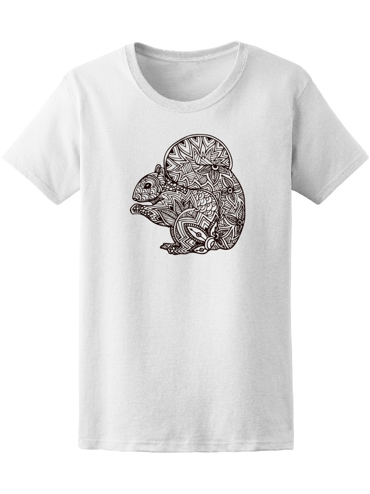 Foto 2 pulgar | Playera Smartprintsink para Mujer Ardilla En Arte Tribal