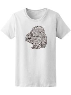 Foto 1 | Playera Smartprintsink para Mujer Ardilla En Arte Tribal