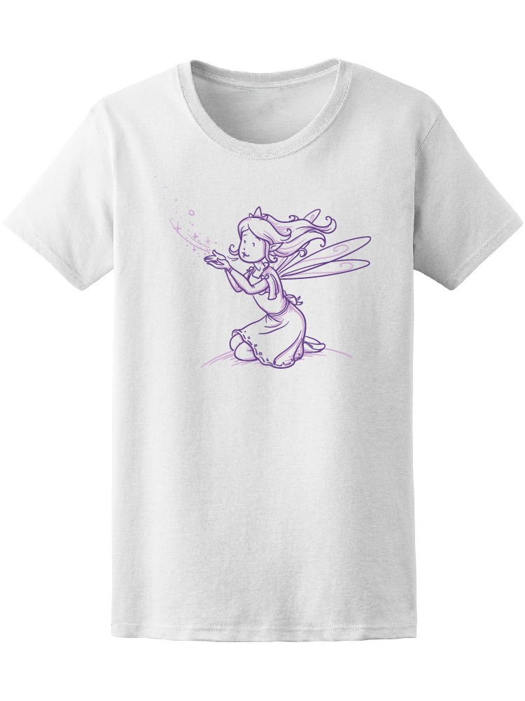 Foto 2 pulgar | Playera Smartprintsink para Mujer Hada Lanzando Destellos