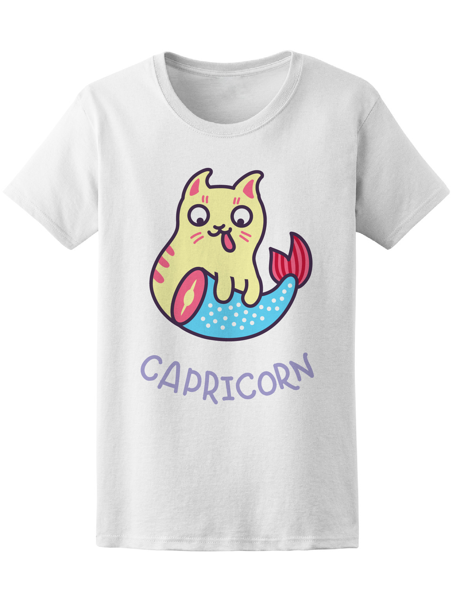 Foto 2 pulgar | Playera Smartprintsink color Blanco para Mujer Signo Capricornio