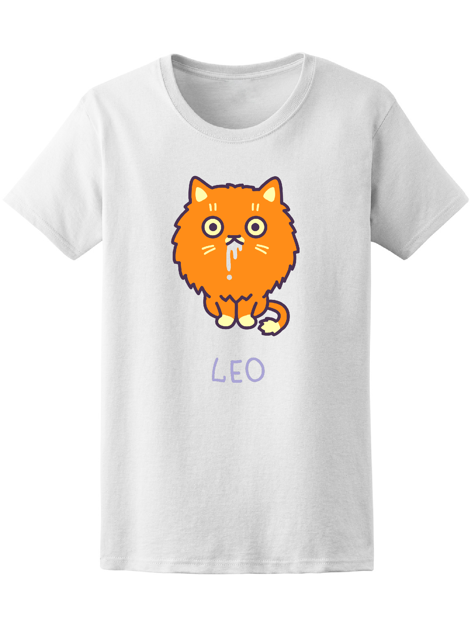 Playera Smartprintsink color Blanco para Mujer Signo Leo