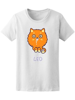 Foto 1 | Playera Smartprintsink color Blanco para Mujer Signo Leo