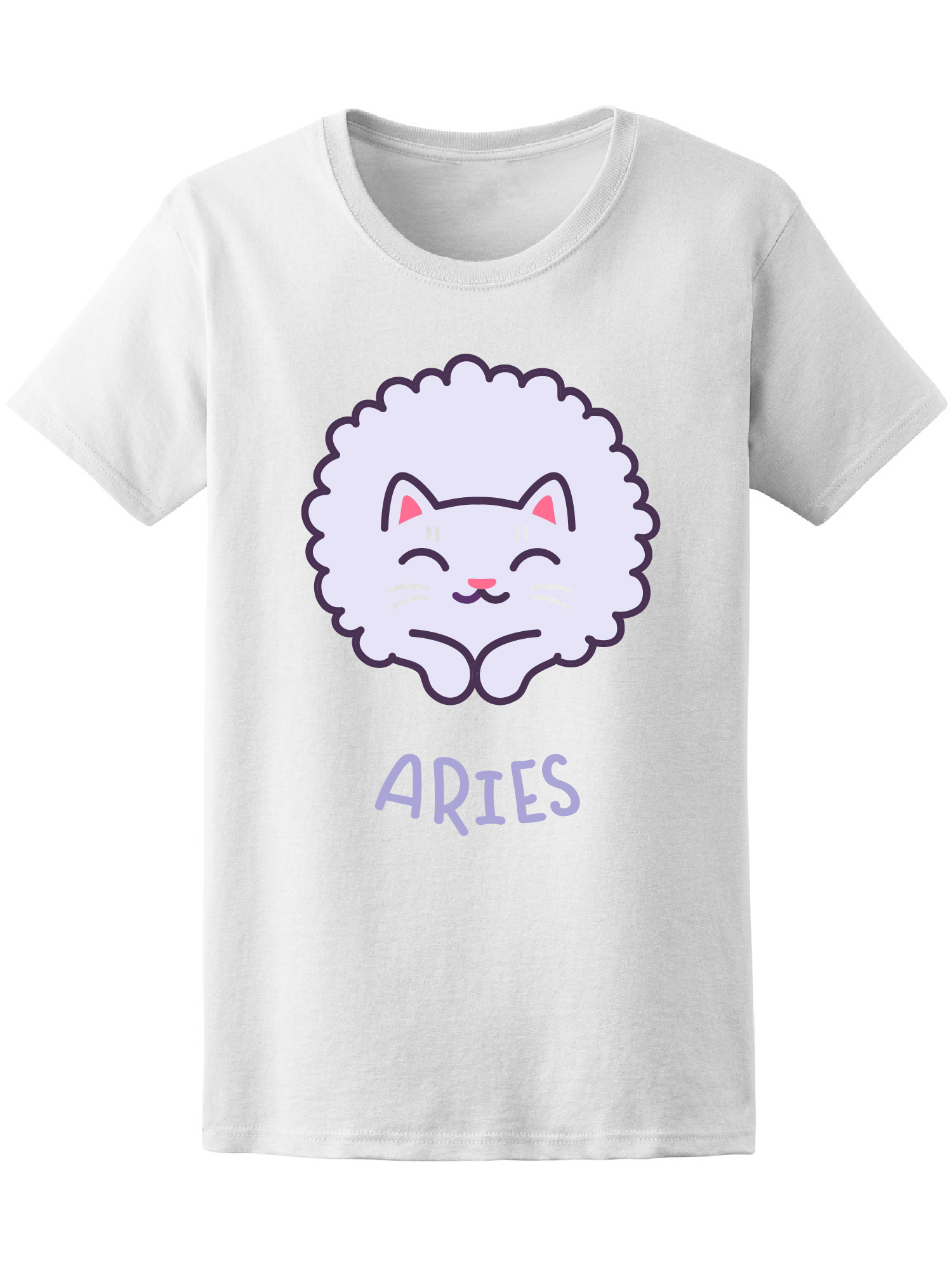 Playera Smartprintsink color Blanco para Mujer Signo Aries