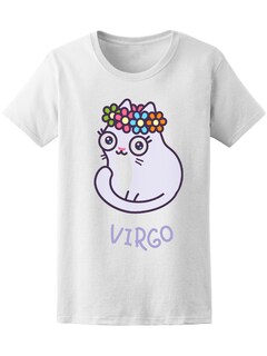 Foto 1 | Playera Smartprintsink color Blanco para Mujer Signo Virgo