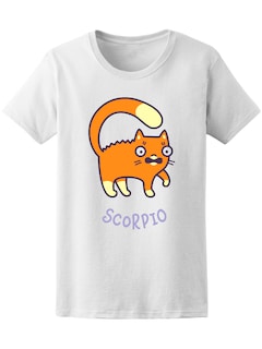 Foto 1 | Playera Smartprintsink color Blanco para Mujer Signo Escorpio