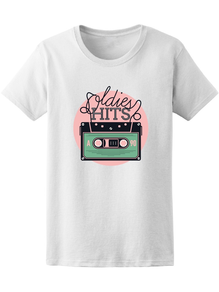 Foto 2 pulgar | Playera Smartprintsink Mujer Hits Viejitos Cassette 90s
