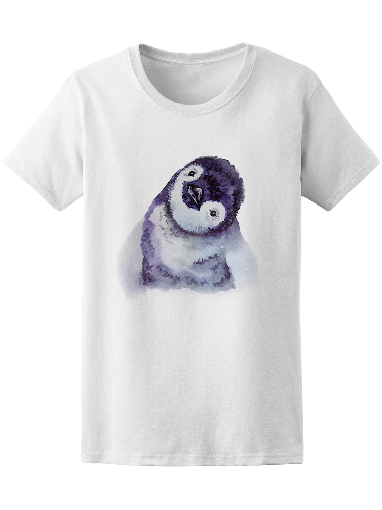 Playera Smartprintsink color Blanco para Mujer Bebé Pingüino