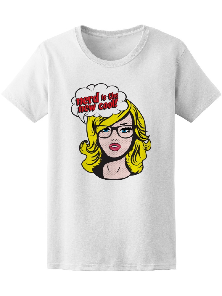 Playera Smartprintsink para Mujer Arte Pop Lo Nerd Está de Moda