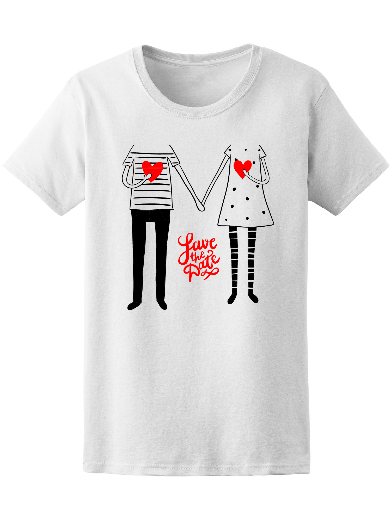 Playera Smartprintsink color Blanco para Mujer Amor a Primera Cita
