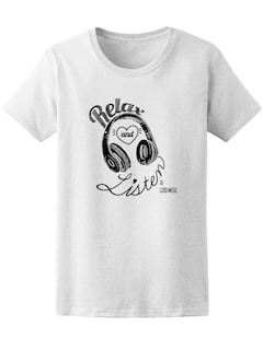 Foto 1 | Playera Smartprintsink Mujer Relajante y Escucha Buena Música