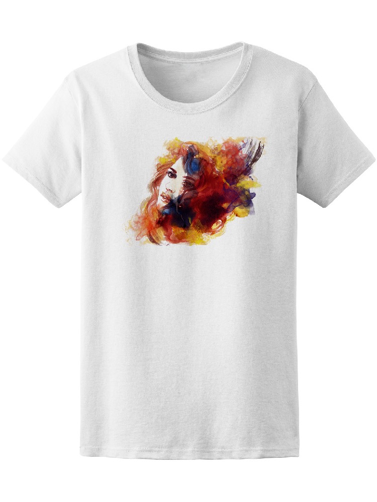 Playera Smartprintsink para Mujer Arte en Acuarela