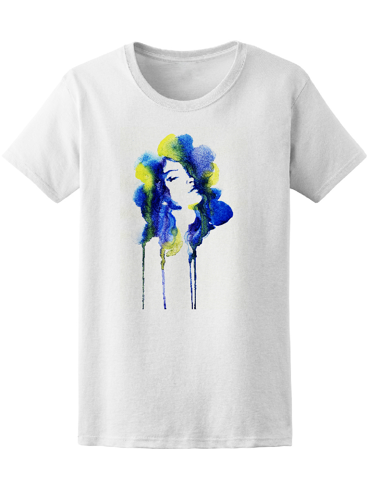 Foto 2 pulgar | Playera Smartprintsink para Mujer Arte en Acuarela