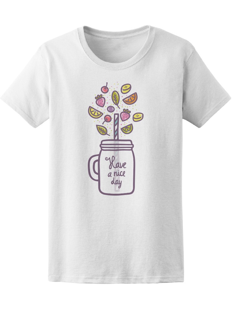 Foto 1 | Playera Smartprintsink Mujer Ten Un Bien Día Ingredientes Para Smoothie