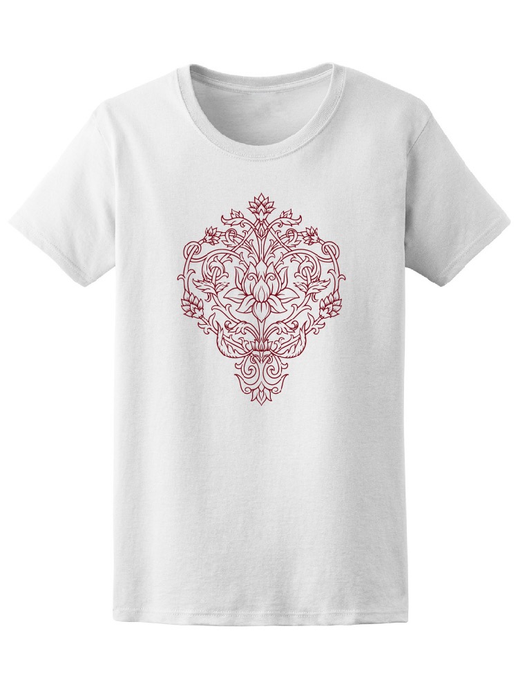 Playera Smartprintsink para Mujer Art Nouveau Flores y Encaje
