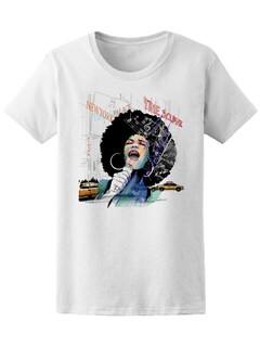 Foto 1 | Playera para Dama Smartprintsink New York color Blanco Estampada