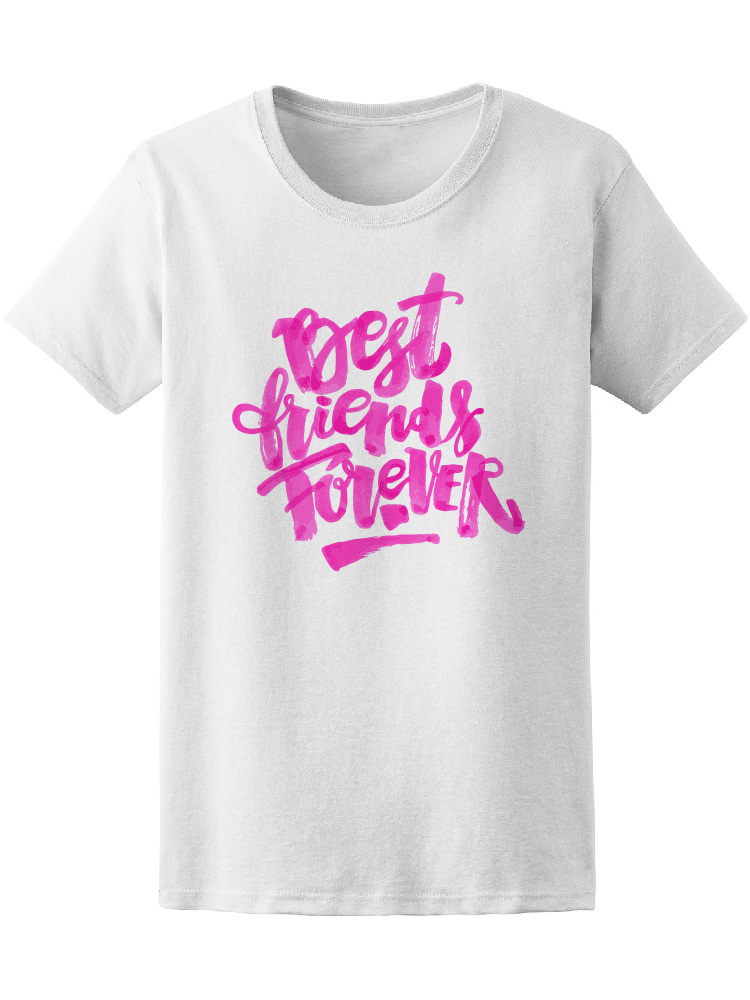 Foto 2 pulgar | Playera Smartprintsink color Blanco para Mujer Mejores Amigos por Siempre