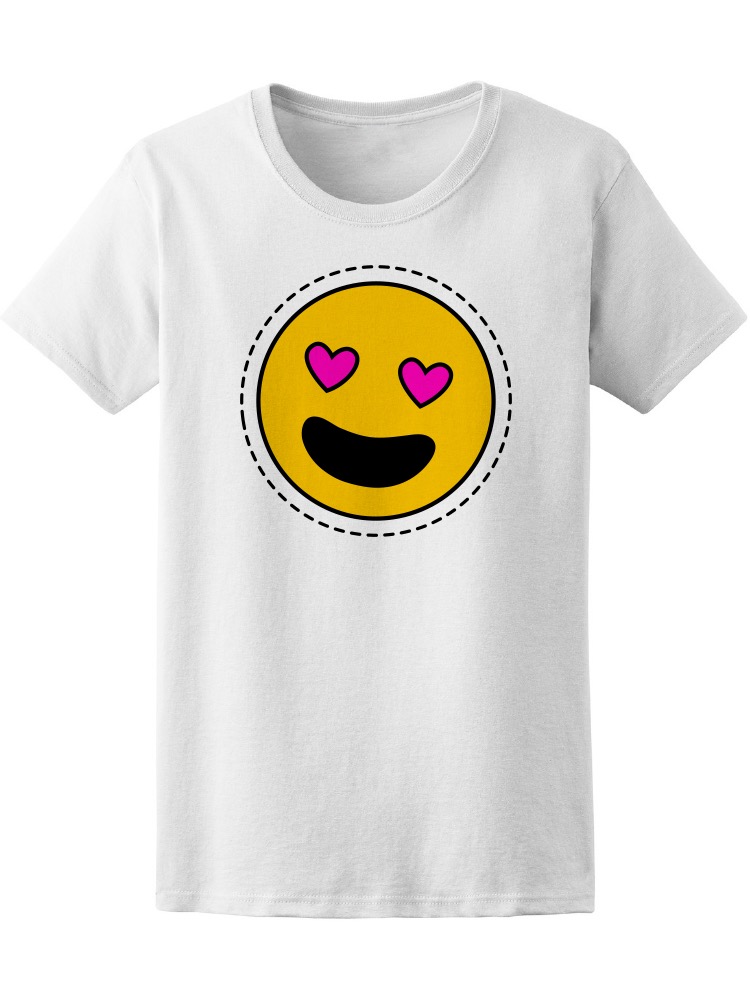 Foto 2 pulgar | Playera Smartprintsink para Mujer Diseño Carita con Ojos de Corazón