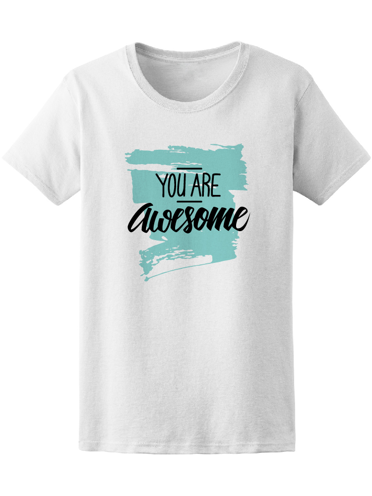 Foto 2 pulgar | Playera Smartprintsink color Blanco para Mujer Eres Asombroso
