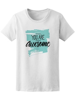 Foto 1 | Playera Smartprintsink color Blanco para Mujer Eres Asombroso