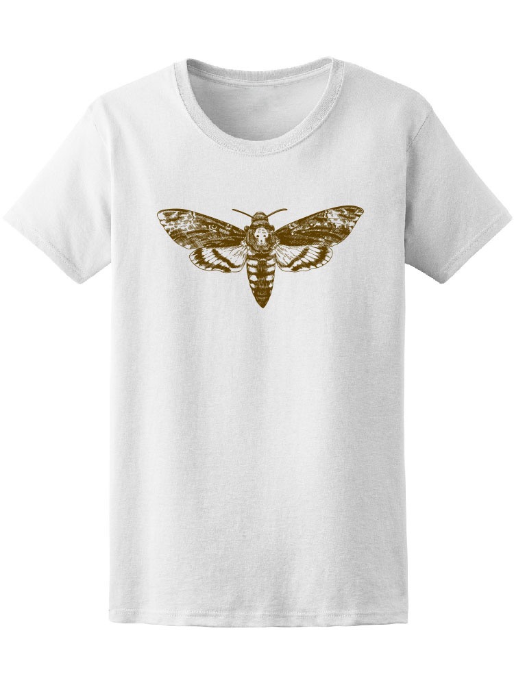 Foto 2 pulgar | Playera Smartprintsink para Mujer Diseño Polilla en Tonos Sepia