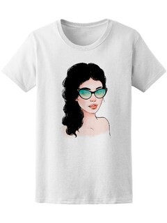 Foto 1 | Playera Mujer con Lentes de Sol Smartprintsink Blanco