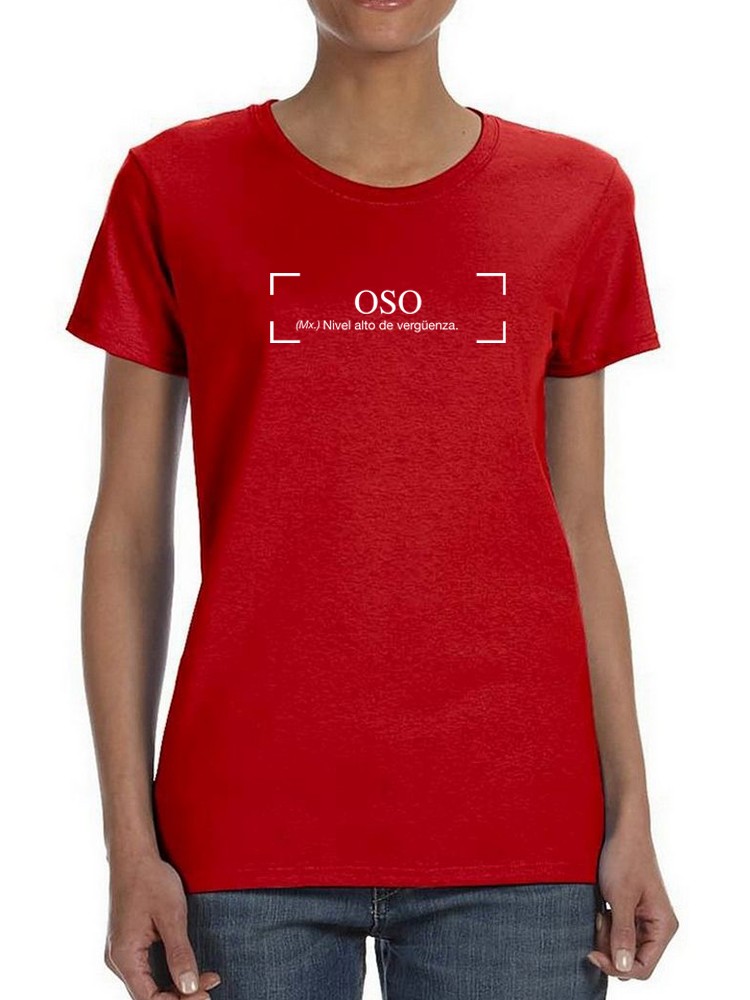Foto 2 pulgar | Playera Smartprintsink Estampada color Rojo para Mujer