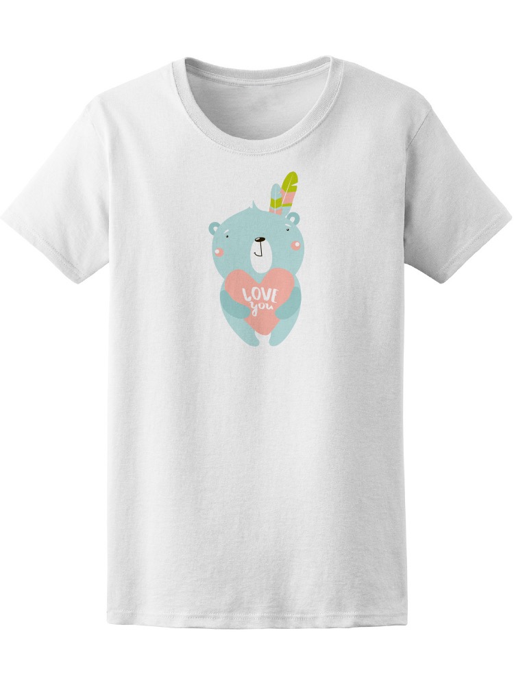 Foto 2 pulgar | Playera Smartprintsink color Blanco para Mujer Te Amo