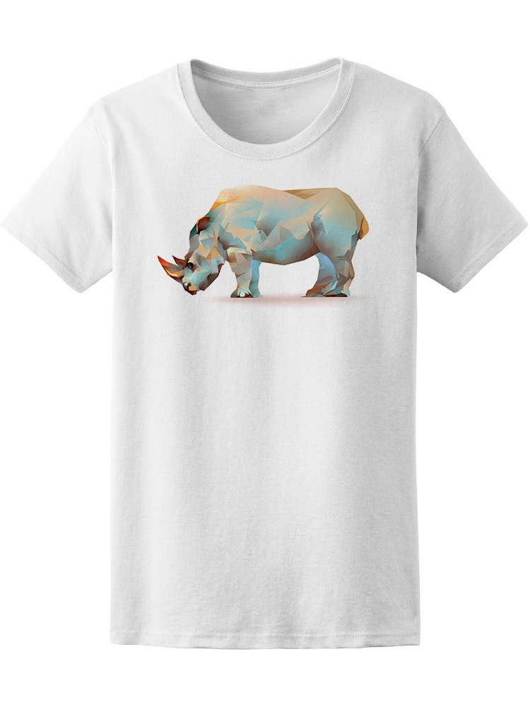 Foto 2 pulgar | Playera Smartprintsink para Mujer Diseño Rinoceronte con Arte Geométrico