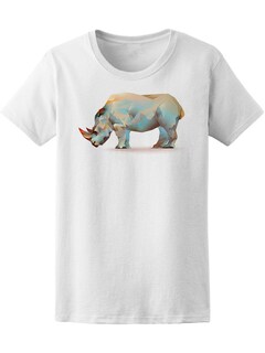 Foto 1 | Playera Smartprintsink para Mujer Diseño Rinoceronte con Arte Geométrico