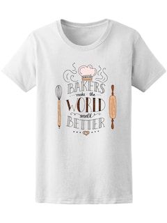 Foto 1 | Playera Smartprintsink Mujer Los Panaderos Hacen Que El Mundo Huela Mejor