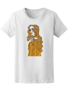 Foto 1 | Playera para Mujer Smartprintsink color Blanco