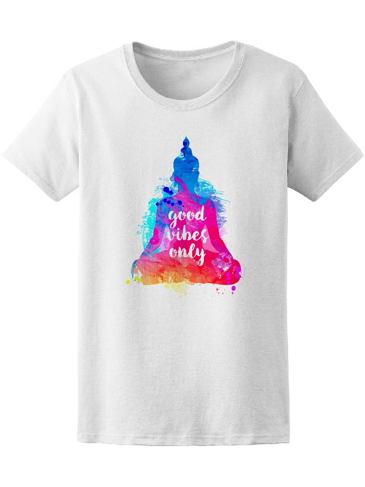 Foto 2 pulgar | Playera Smartprintsink color Blanco para Mujer Solo Vibras Positivas