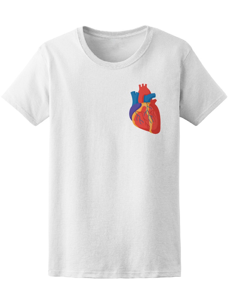 Playera Smartprintsink para Mujer Diseño Corazón Realista de Colores