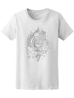 Foto 1 | Playera para Mujer Smartprintsink color Blanco