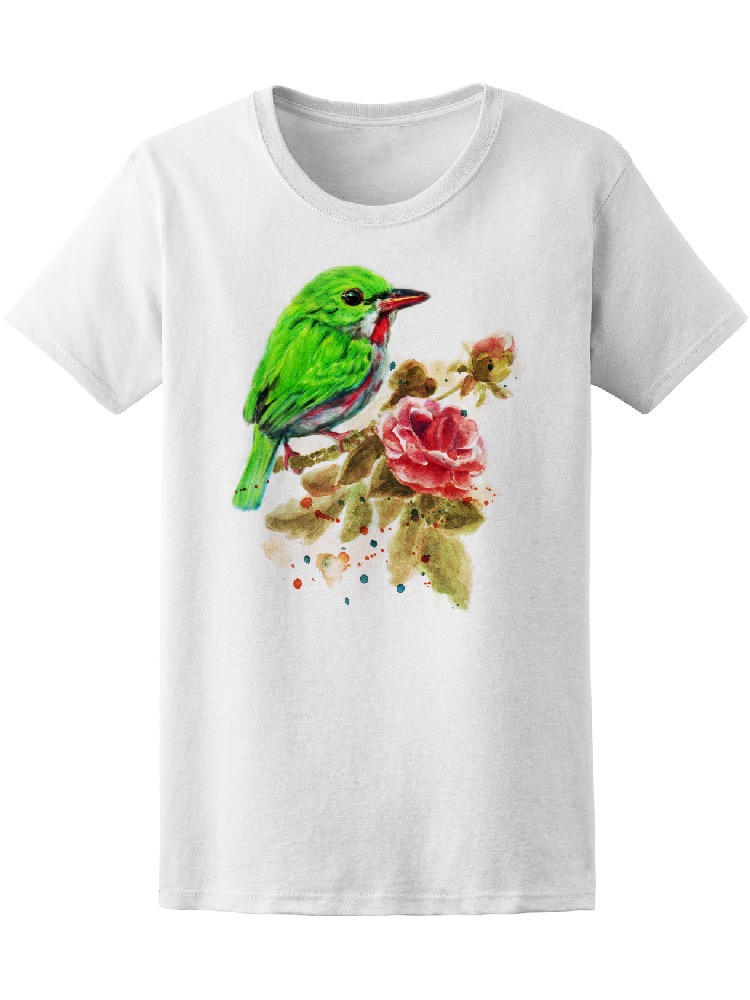 Foto 2 pulgar | Playera Smartprintsink para Mujer Diseño Colibrí con Flores