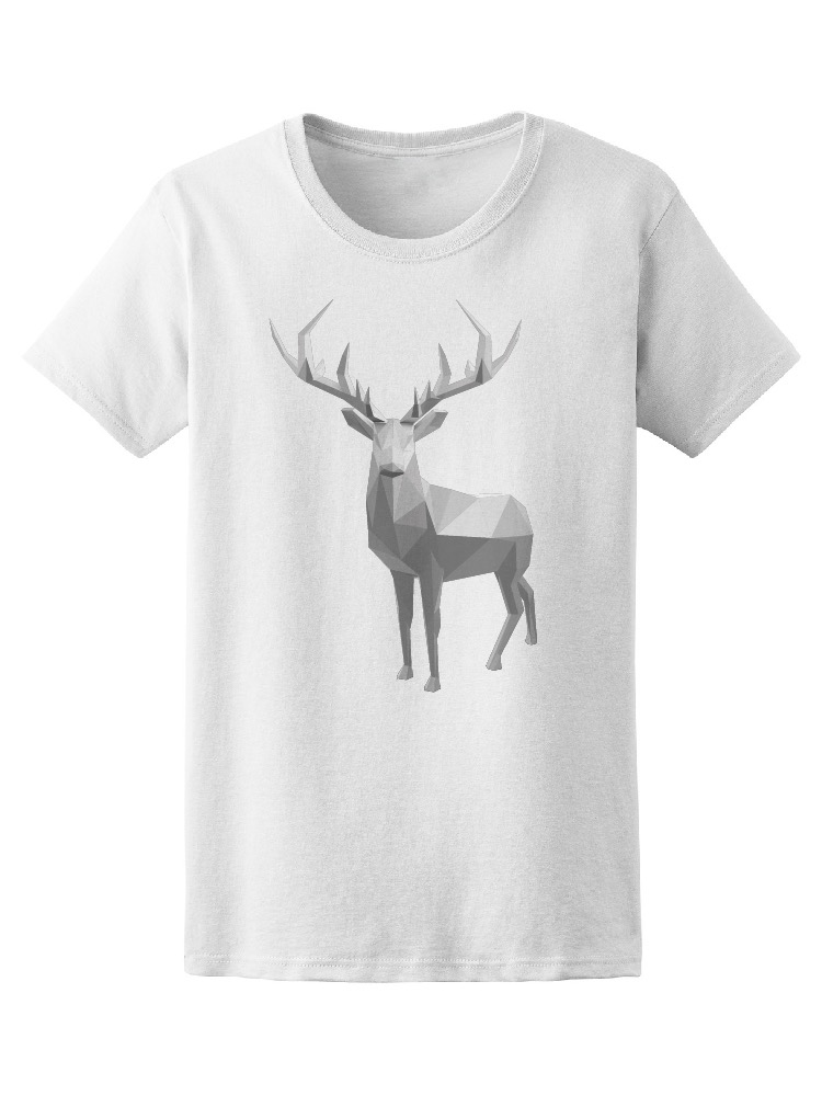 Foto 2 pulgar | Playera Smartprintsink para Mujer Diseño Ciervo con Vectores